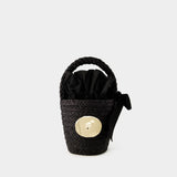 Sac À Main Bucket - PATOU - Raphia - Noir