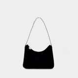 Sac Mini Falabella Crystal Chain en Cuir Noir