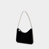 Sac Mini Falabella Crystal Chain en Cuir Noir