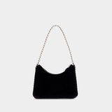 Sac Mini Falabella Crystal Chain en Cuir Noir