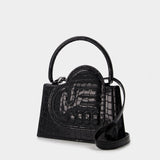 Pochette en Cuir Noir
