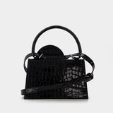 Pochette en Cuir Noir