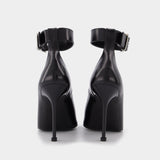 Escarpins Boxcar en Cuir Noir / Argent