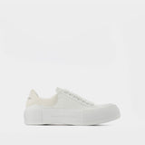 Sneakers Oversized - Alexander Mcqueen - Cuir - Blanc