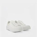 Sneakers Oversized - Alexander Mcqueen - Cuir - Blanc