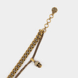 Bracelet Pave Double Chaine en Laiton