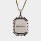 Collier Plate Med Cameo en Laiton