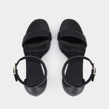 Sandales Runway en Cuir Noir