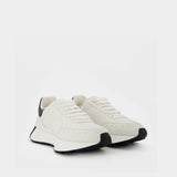 Sneakers Sprint Runner - Alexander Mcqueen - Cuir - Blanc/Noir