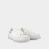 Sneakers Deck Plimsoll - Alexander Mcqueen - Cuir - Blanc