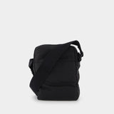 Sac à Bandoulière Graffiti Mini en Polyester Noir & Blanc