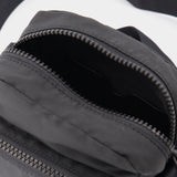 Sac à Bandoulière Graffiti Mini en Polyester Noir & Blanc