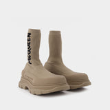 Bottes Sock en Beige