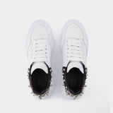 Baskets Larry en Cuir Blanc