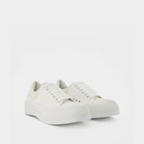 Sneakers Deck Plimsoll - Alexander Mcqueen - Toile - Blanc