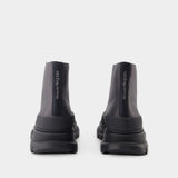 Bottines Tread Slick High - Alexander Mcqueen - Cuir - Anthracite