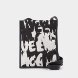 Étui Pour Téléphone en Polyester Noir & Blanc