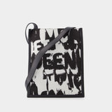 Étui Pour Téléphone en Polyester Noir & Blanc