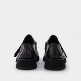 Mocassins Studs en Cuir Noir