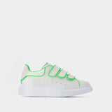 Baskets Oversize en Cuir Blanc/Green