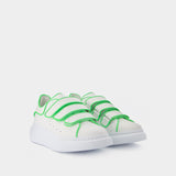Baskets Oversize en Cuir Blanc/Green