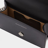 Sac Jewelled Satchel Mini en Cuir Verni Noir