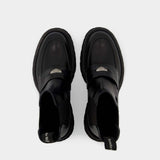 Bottines Worker Punk - Alexander Mcqueen - Cuir - Noir
