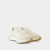 Sneakers Sprint - Alexander Mcqueen - Cuir - Beige