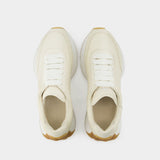 Sneakers Sprint - Alexander Mcqueen - Cuir - Beige
