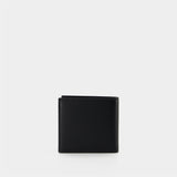 Portefeuille Billfold 8CC - Alexander Mcqueen - Cuir - Noir/Blanc