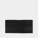 Portefeuille Billfold 8CC - Alexander Mcqueen - Cuir - Noir/Blanc