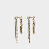 Boucles D'Oreille Graffiti - Alexander Mcqueen - Or Antique/Argenté