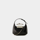 Sac À Main Jewelled Hobo Mini - Alexander Mcqueen - Cuir - Noir
