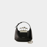 Sac À Main Jewelled Hobo Mini - Alexander Mcqueen - Cuir - Noir