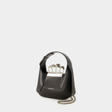 Sac À Main Jewelled Hobo Mini - Alexander Mcqueen - Cuir - Noir