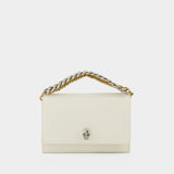 Sac Hobo Small Skull Ch - Alexander Mcqueen - Cuir - Soft Ivoire