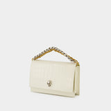 Sac Hobo Small Skull Ch - Alexander Mcqueen - Cuir - Soft Ivoire