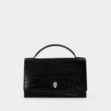 Sac Hobo T.H.Medium Skull - Alexander Mcqueen - Cuir - Noir