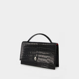 Sac Hobo T.H.Medium Skull - Alexander Mcqueen - Cuir - Noir