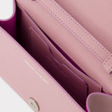 Sac À Main Four Ring Mini - Alexander Mcqueen - Cuir - Rose Antique