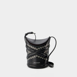 Sac Hobo The Curve - Alexander Mcqueen - Cuir - Noir