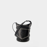 Sac Hobo The Curve - Alexander Mcqueen - Cuir - Noir