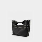 Sac À Main The Bow Small - Alexander Mcqueen - Cuir - Noir