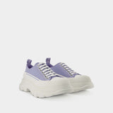 Sneakers Tread Slick - Alexander Mcqueen - Cuir - Lilas/Blanc