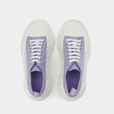 Sneakers Tread Slick - Alexander Mcqueen - Cuir - Lilas/Blanc