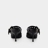 Sandales Leathe S. - Alexander Mcqueen - Cuir - Noir