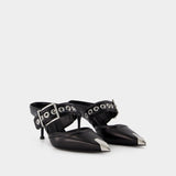 Sandales Leathe S. - Alexander Mcqueen - Cuir - Noir