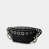 Sac Banane Biker Bumbag - Alexander Mcqueen - Cuir - Noir