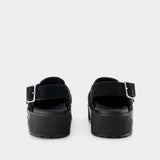 Sandales Leath S.Rubb - Alexander Mcqueen - Cuir - Noir