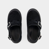 Sandales Leath S.Rubb - Alexander Mcqueen - Cuir - Noir